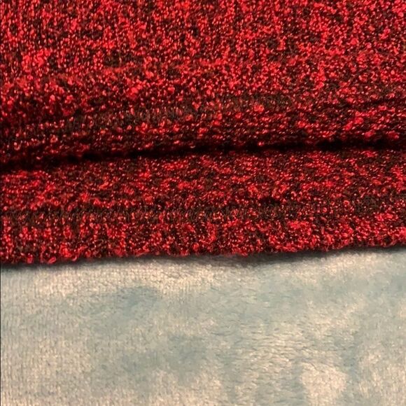 Another Reason Red & black mock turtleneck sweater size large - Picture 5 of 6